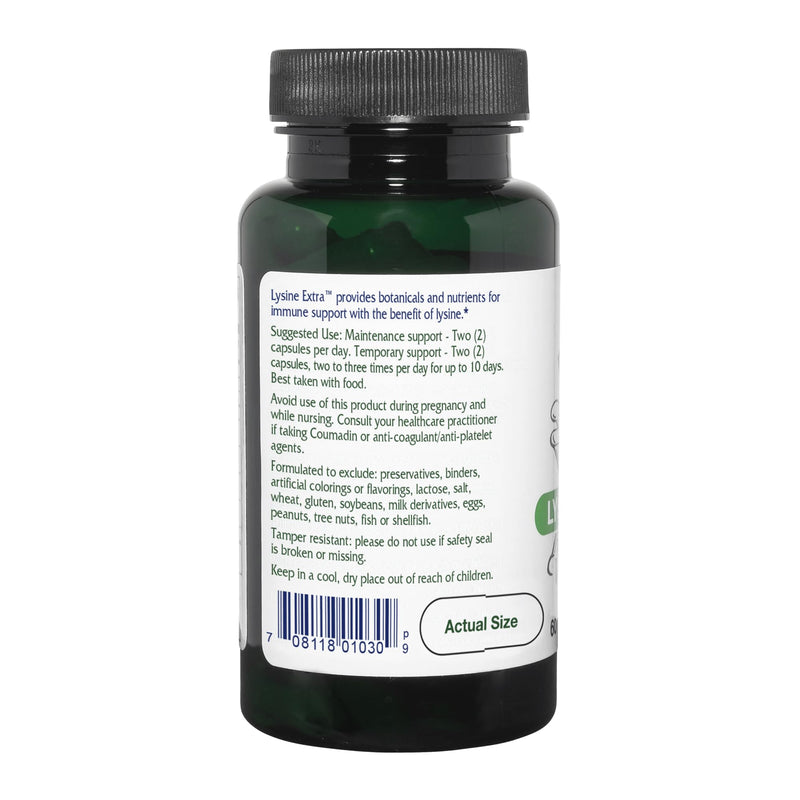 [Australia] - Vitanica Lysine Extra, Immune System Support, Vegan, 60 Capsules 