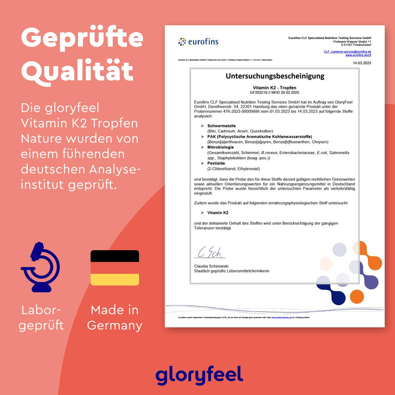 [Australia] - Vitamin K2 drops - 200µg (50ml) MK7 K2VITAL® - All-Trans content 99.7+% - Vegan, laboratory tested, made in Germany without additives 