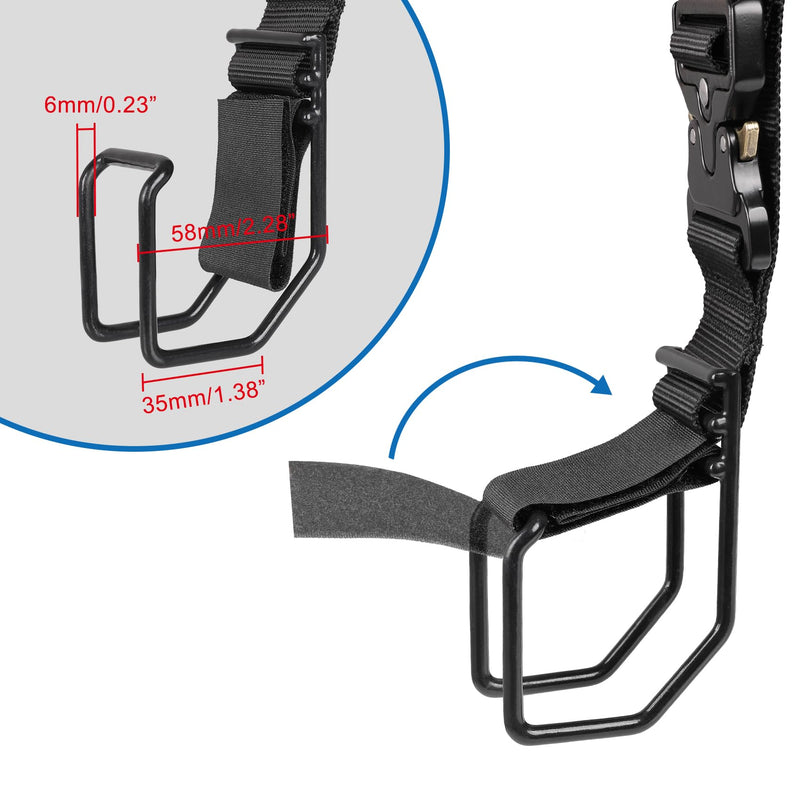 Luggage Connector Straps, J Hook for Add a Bag Luggage, Multi Adjustment Bag Strap Hook with Hands Free