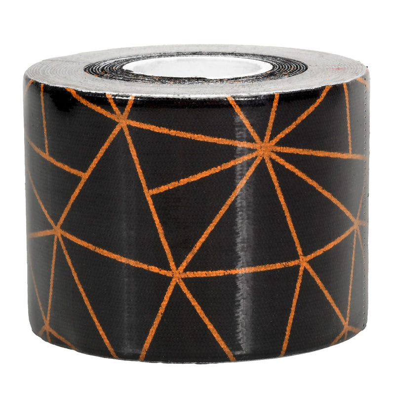 [Australia] - Copper-Infused Kinesiology Tape, 20 Precut Water Resistant Strips, Stretch Indicator, Elastic Athletic Tape for Sports & Weightlifting, Muscle Strain Relief & Joint Support (Black Copper) Black Copper 