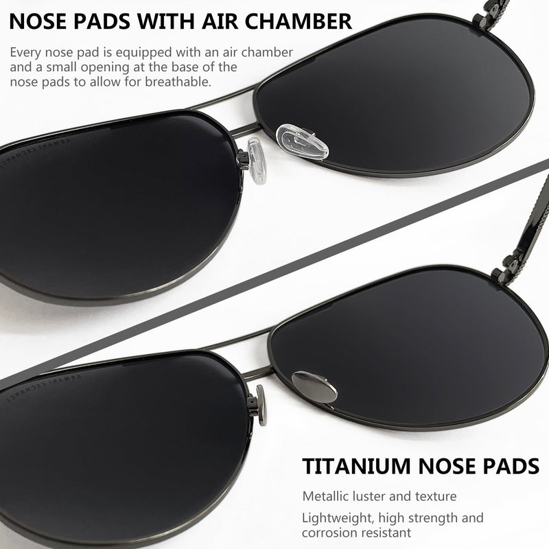 [Australia] - Push-in Eyeglass Nose Pads - PFDHQS 18 Pairs Glasses Nose Pads Replacement Kit - 6 Options Available for Replacing and Having Spare Nose Pads for Sunglasses 