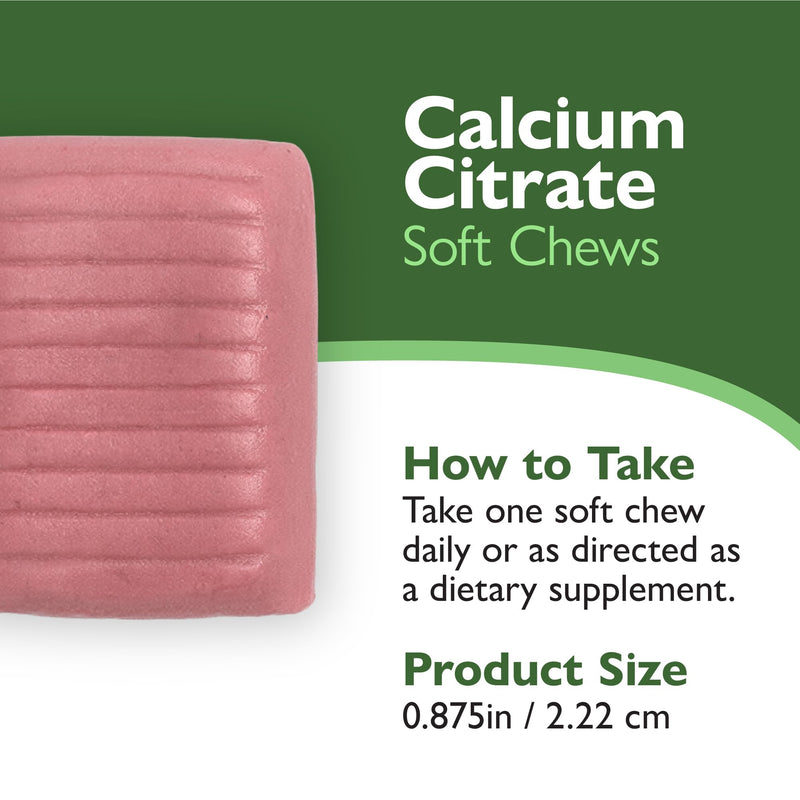 Celebrate Vitamins Bariatric 500mg Calcium Citrate Soft Chews, Cherry | 90 Count, 90-Day Supply with 500 IU Vitamin D3, Sugar & Gluten Free for Daily Calcium Support After Sleeve or Gastric Bypass 90 Count (Pack of 1)