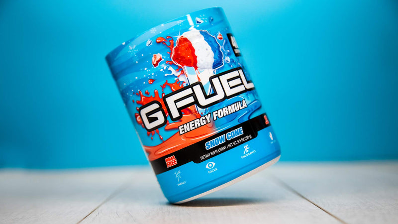 [Australia] - G Fuel Snow Cone Game-Changing Elite Energy Powder, Sharpens Mental Focus and Cognitive Function, Zero Sugar, Supports Immunity and Enhances Mood 9.8 oz (40 servings) 