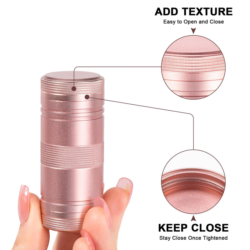 Small Pill Box Metal Pill Case - Portable Waterproof Pill Container for Pocket Purse, Travel Daily Pill Holder, Medicine Organizer for Vitamin/Fish Oil/Supplements Pink 1 Pack Small-Medium