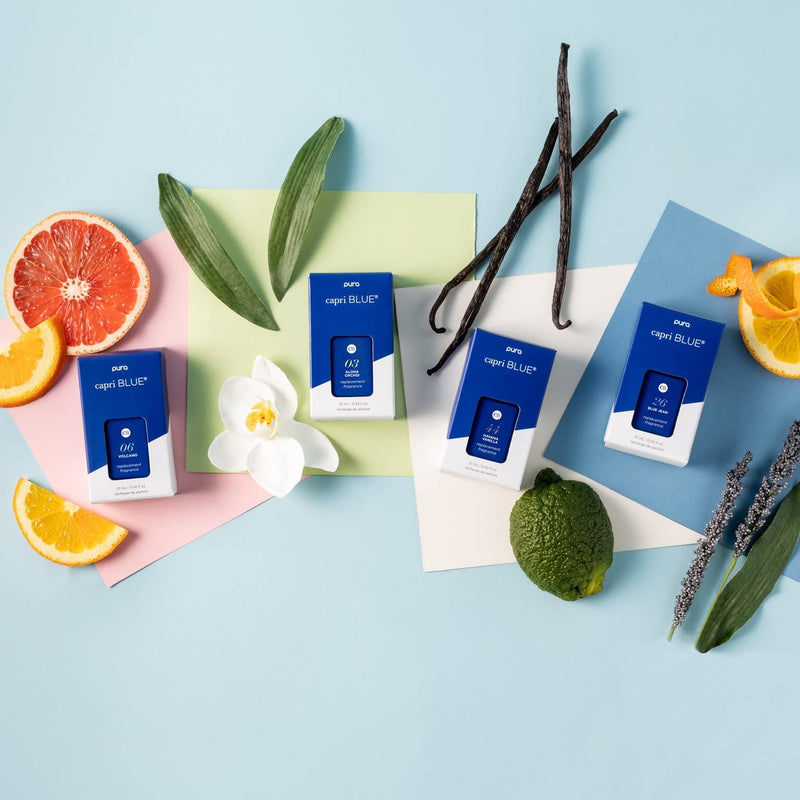 [Australia] - Capri Blue Volcano Pura Smart Home Plug-in Diffuser Refills – Capri Blue Pura Refills – Pura Diffuser Refills with a Tropical, Citrus Scent – Long-Lasting Aromatherapy Diffuser Refills (Pack of 2) 
