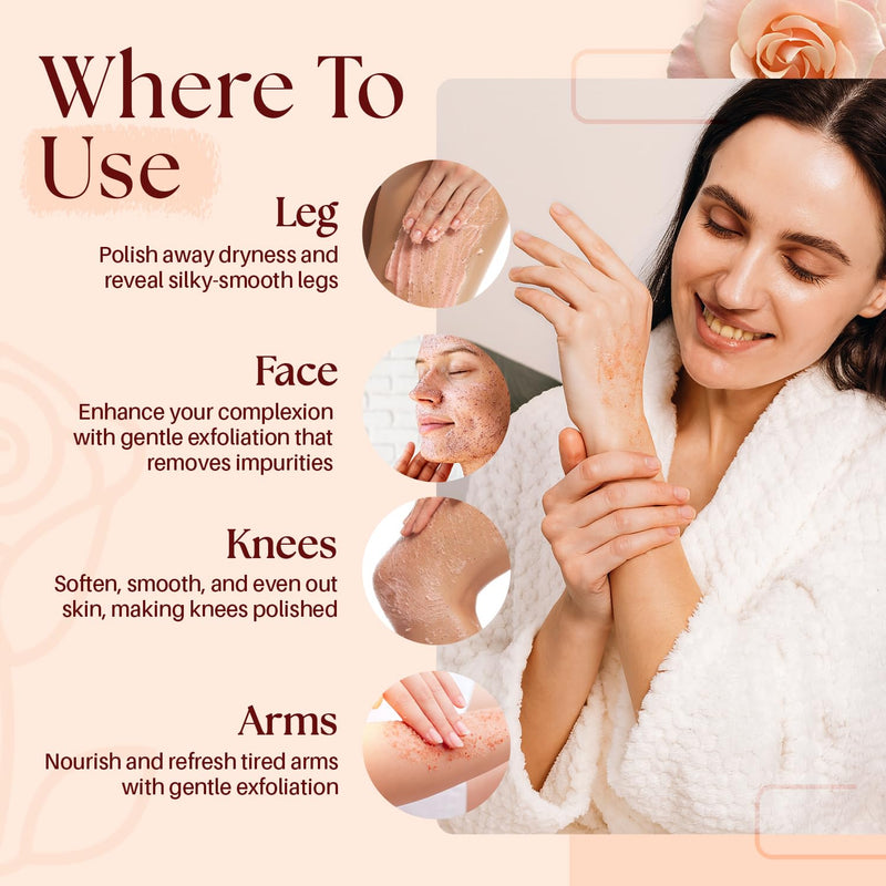 [Australia] - Himalayan Salt Body Scrub 12 oz - with Collagen and Stem Cells - Exfoliating Salt Scrub for Cellulite - Deep Cleansing for Acne, Scars, Wrinkles - Moisturizes Skin 12 Ounce (Pack of 1) 