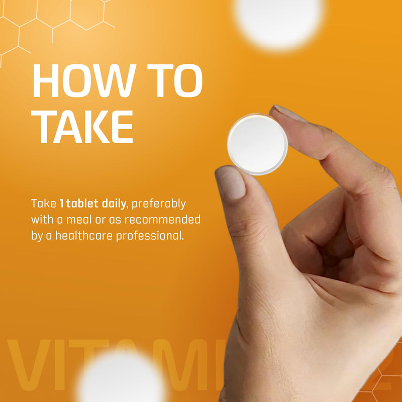 Vitamin B12 1000 mcg - 100 Tablets, Cyanocobalamin, High Potency | High-potency cyanocobalamin supports energy production, metabolism, healthy red blood cells & nervous system function.