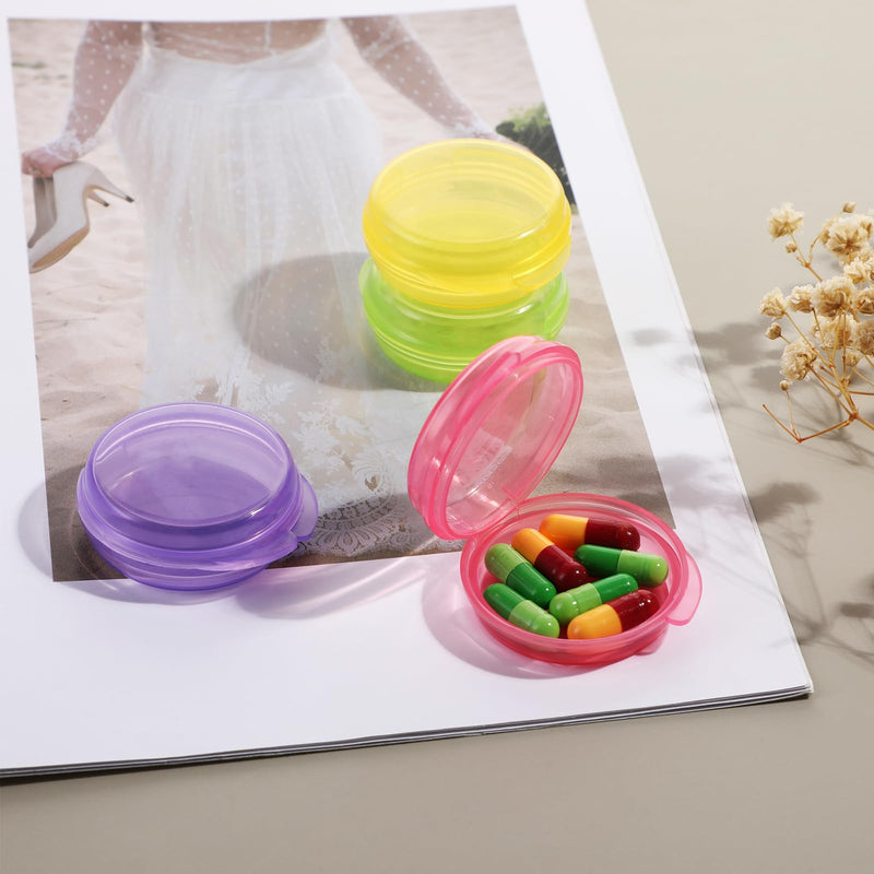 WLLHYF 5 Packs Mini Pill Case Small Pill Organizer Box Portable Vitamin Holder Travel Pill Container for Pocket Purse Pills Storage Box to Hold Medicine Cod Liver Oil | Portable Vitamin Holder, for Pocket Purse, Pills Storage Box, to Hold Medicine, Cod...