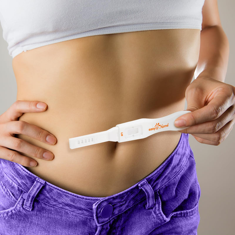 [Australia] - Easy@Home 25 Ovulation Predictor Kit Test Sticks, FSA Eligible Midstream Fertility Tests, Powered by Premom Ovulation Predictor App and Period Tracking 25 Count (Pack of 1) 