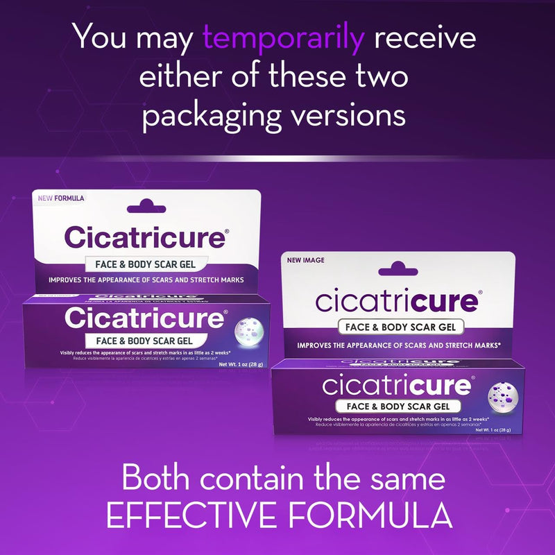 [Australia] - Cicatricure Advanced Scar Gel for Face & Body - Proven Results in 2 Weeks, Scar Treatment for Surgical Scars, Stretch Marks, Scars of Burns and Injuries, Acne Scar Treatment, 1 oz (28 g) Face & Body Scar Gel, 1oz 