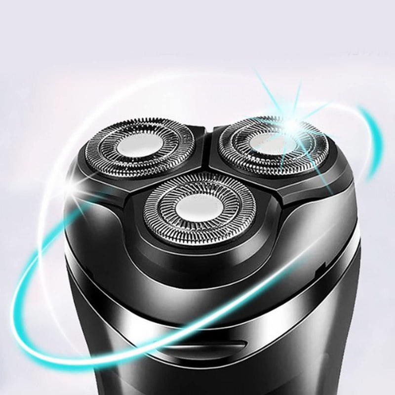 Rechargeable Men Electric Electric with Trimmer Beard Trimmer, Beard Trimmer, 3D Rotating Heads