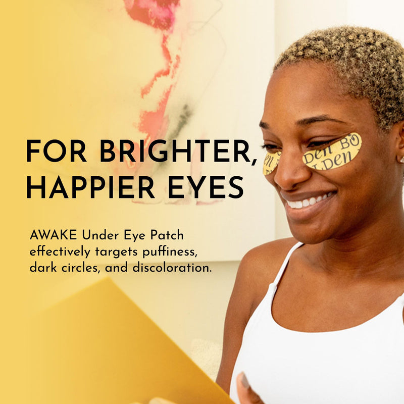 BOLDEN Awake Under Eye Patch | Eye Mask For Dark Circles, Puffiness & Discoloration | Brightening Eye Pads With Niacinamide, Alpha Arbutin, Tranexamic Acid & Vitamin C | 10 Pairs 2 Count (Pack of 10)