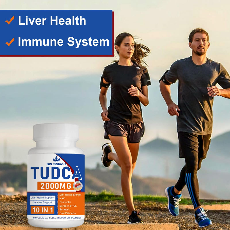 [Australia] - 2000mg Tudca Liver Support Supplement, Tudca Bile Salt with Milk Thistle and Nac,60 Capsules for 30 Days,Support for Liver, Detoxification,Immune System 