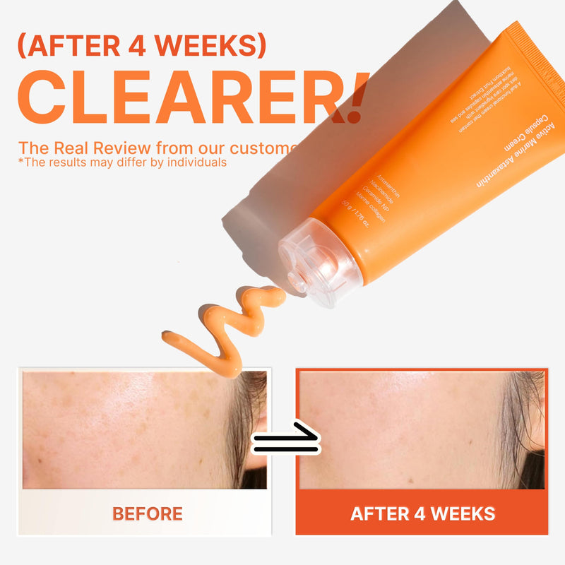 [Australia] - SUNGBOON EDITOR Active Marine Astaxanthin Capsule Cream 50ml | Facial Cream for Brightening | Deep Hydration, Soothing, Moisturizer 