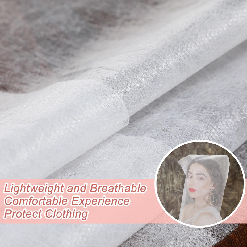 [Australia] - Tegeme 50 Pieces Face Makeup Protector Hood Disposable Cosmetic Mask Beauty Makeup and Clothing Dress Protector Face Mask for Women 