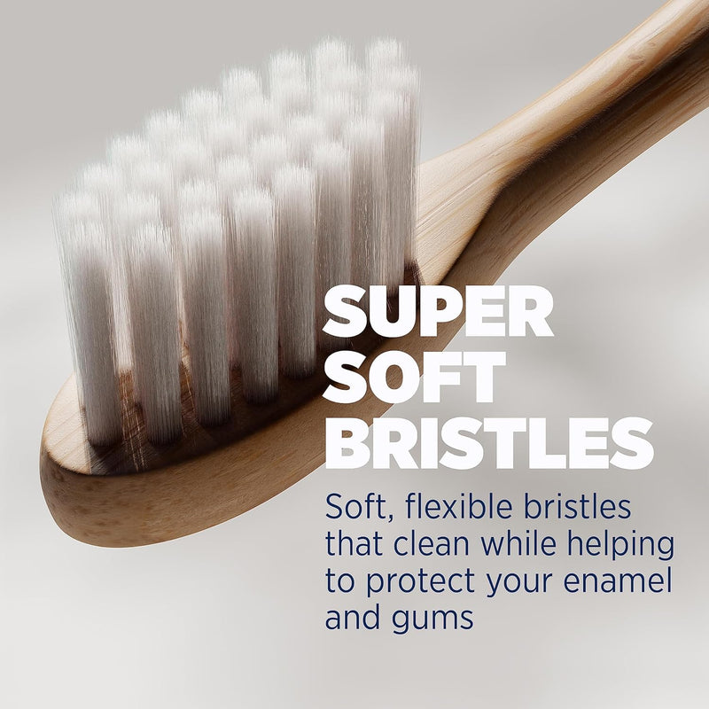 Lumineux Bamboo Replacement Heads 3 Pack - Exclusive to Lumineux Sonic Electric Toothbrush - Soft Bristle Bamboo Heads - Made with Eco Loving Renewable Bamboo