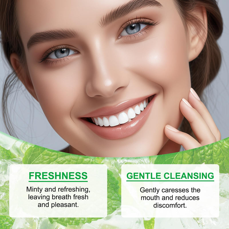 Spearmint Oil Pulling Rinse, Cold-Pressed Coconut Oil, Powerful Organic Peppermint Oil for Whitening Teeth, Mint Mouthwash, Freshness Breath (2) 2