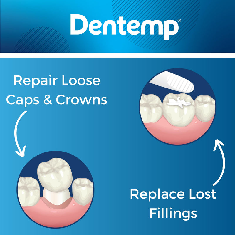 [Australia] - Dentemp Maximum Strength Loose Cap and Lost Filling Repair - Dental Repair Kit for Instant Pain Relief (Pack of 3) 