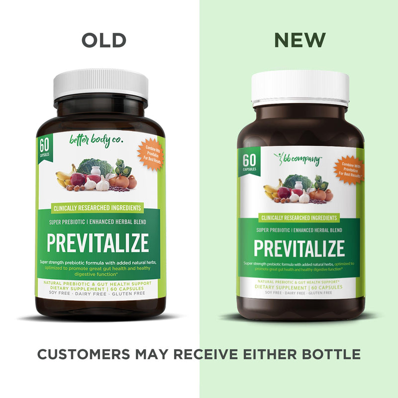 [Australia] - Previtalize | Prebiotics for Women, Prebiotic Fiber for Gut Health | Supports Smoother Menopause | Complement to Probiotics and Provitalize - 60 Caps Unflavored 60 Count (Pack of 1) 