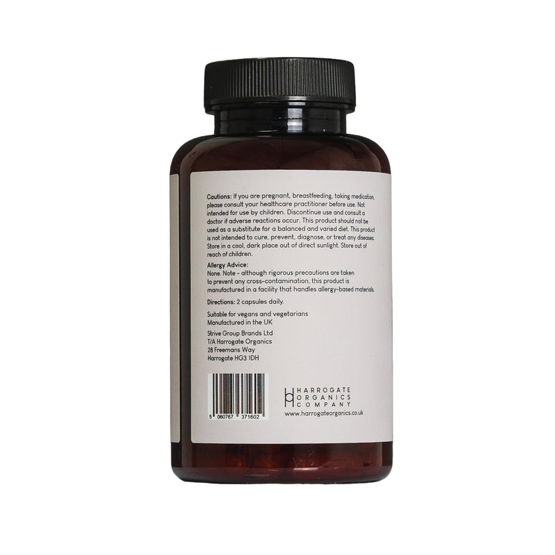 Harrogate Organics Pure Himalayan Shilajit 500mg - 60 Capsules - Energy, Focus & Vitality Supplement - Rich in Fulvic Acid & 80+ Trace Minerals - Vegan - Made in UK