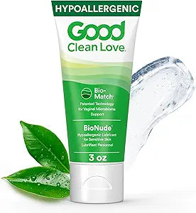 Good Clean Love BioNude Ultra Sensitive Personal Lubricant, Water-Based & Hypoallergenic Lube, Unscented Intimate Wellness Gel for Men & Women, 3 Oz 3 Fl Oz (Pack of 1)
