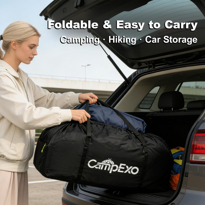120L Extra Large Duffle Bag with Drawstring Closure, Durable Camping Gear Bag for Travel Storage, Tent Storage & Sports Equipment