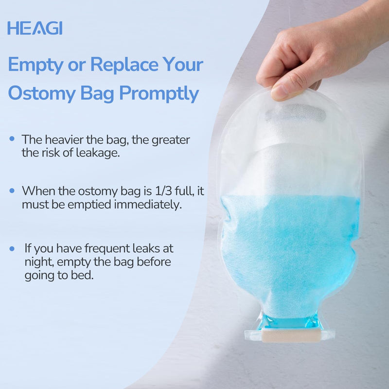 [Australia] - 20 Pack Colostomy Bags Ostomy Supplies, One-Piece Colostomy Bags, 10-66mm Cut-to-Fit Drainable Ostomy Bag with Waistband for Ileostomy Stoma Care White 