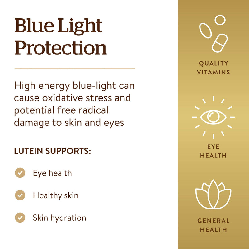 [Australia] - Solgar Lutein 20 mg, 60 Softgels - Supports Eye Health - Helps Filter Out Blue-Light - Contains FloraGLO Lutein - Non-GMO, Gluten Free, Dairy Free - 60 Servings 
