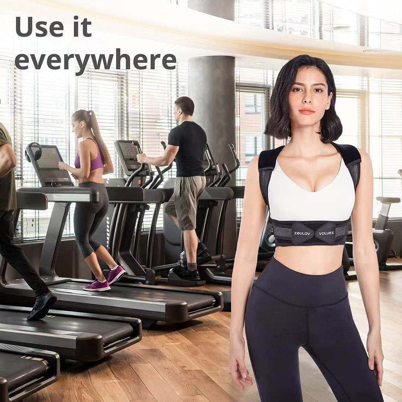 Posture Corrector for Women and Men, Comfy Adjustable Upper Back Brace, Back Straightener, Improve Posture for Neck, Shoulder, Clavicle and Back, Help Providing Pain Relief,XL (40-52in) X-Large