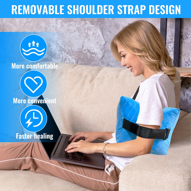 [Australia] - Shoulder Pillow with Support Strap, Adjustable Rotator Cuff Pillow for Shoulder Pain Relief, Shoulder Surgery Recovery Supplies, Rotator Cuff Relief Pillows, Shoulder Pain Side Sleeping Pillow 