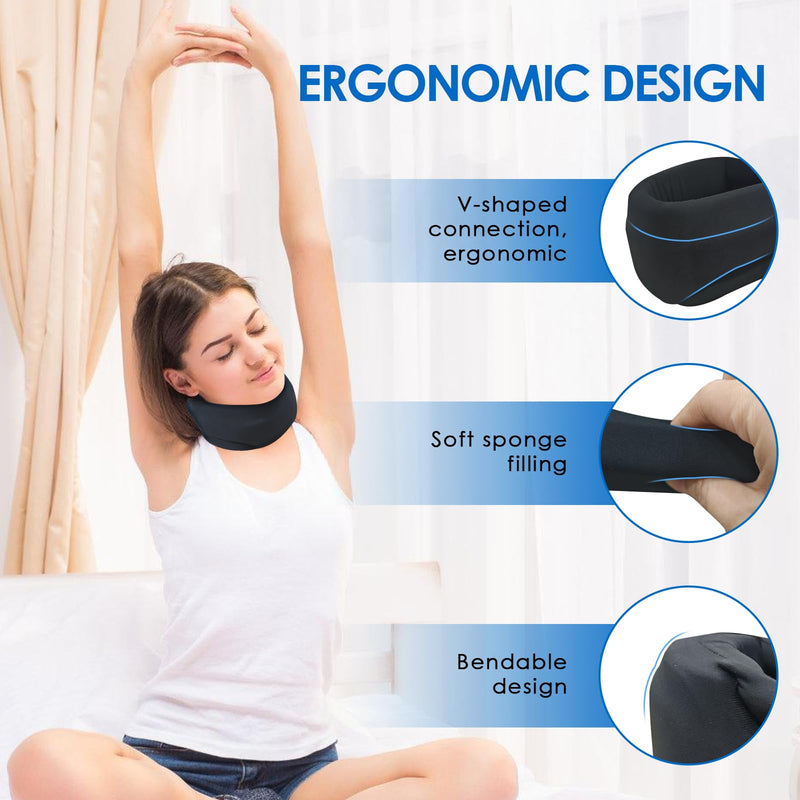 [Australia] - Neck support made of soft foam, cervico-correct neck brace, neck stretcher to relieve pressure on the cervical spine, sleeping, human neck brace for vertebral alignment and stabilization, neck pain 