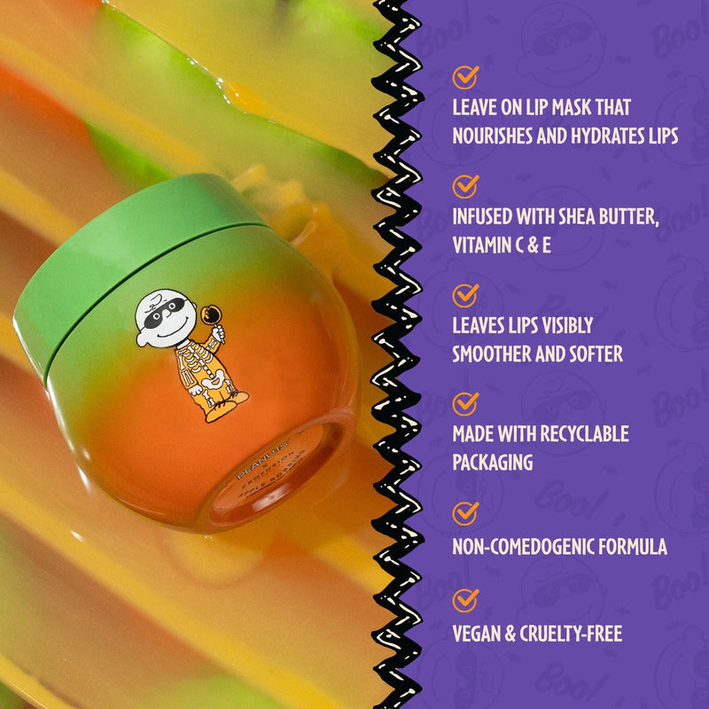 Profusion Cosmetics Peanuts Apple Bobbing Overnight Lip Mask, Moisturize and Nourish Lips with Shea Butter, Vitamin C and E Infused Lip Balm