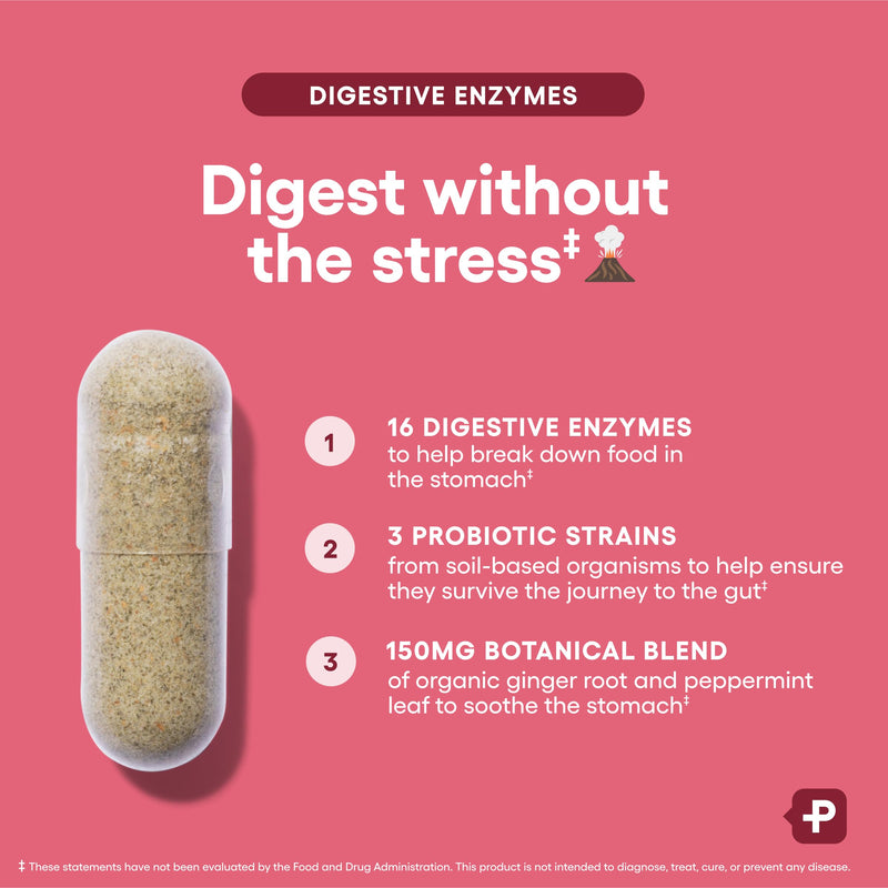 [Australia] - Physician's CHOICE Digestive Enzymes - Multi Enzymes, Bromelain, Organic Prebiotics & Probiotics for Digestive Health & Gut Health - Bloating & Meal Time Discomfort - Dual Action - All Diets - 30 CT 