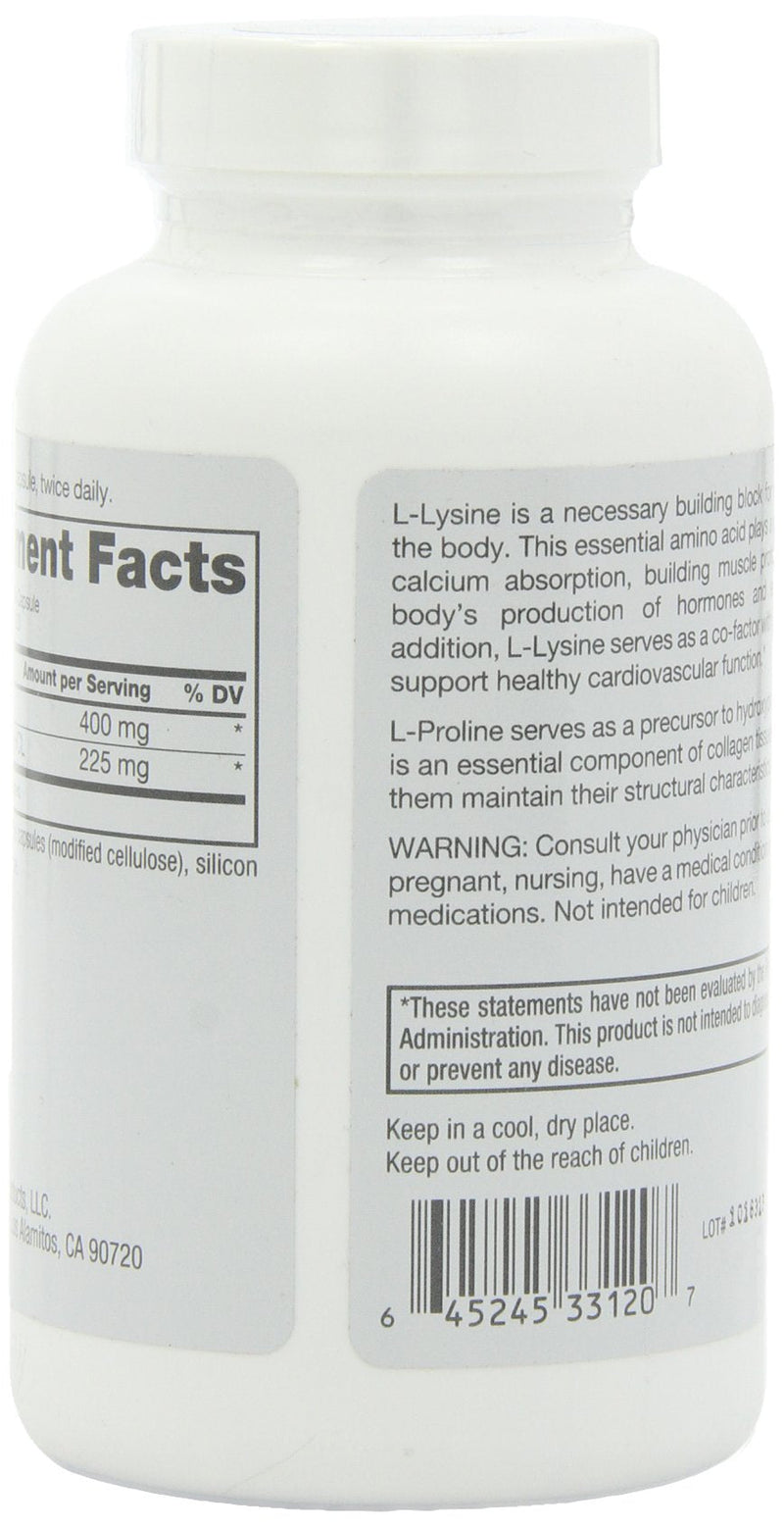 [Australia] - Roex Vitamins | L-Lysine | L-Proline | Muscle Maintenance and Recovery | Healthy Joints | Nutritional-Supplement | 120 Count 