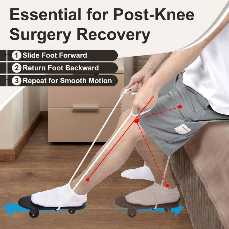 [Australia] - Knee Glider for Knee Replacement Recovery Aids, Ideal Knee Surgery Recovery Equipment for Physical Therapy, MCL, ACL Recovery Gift, Knee Rehabilitation Stretcher 