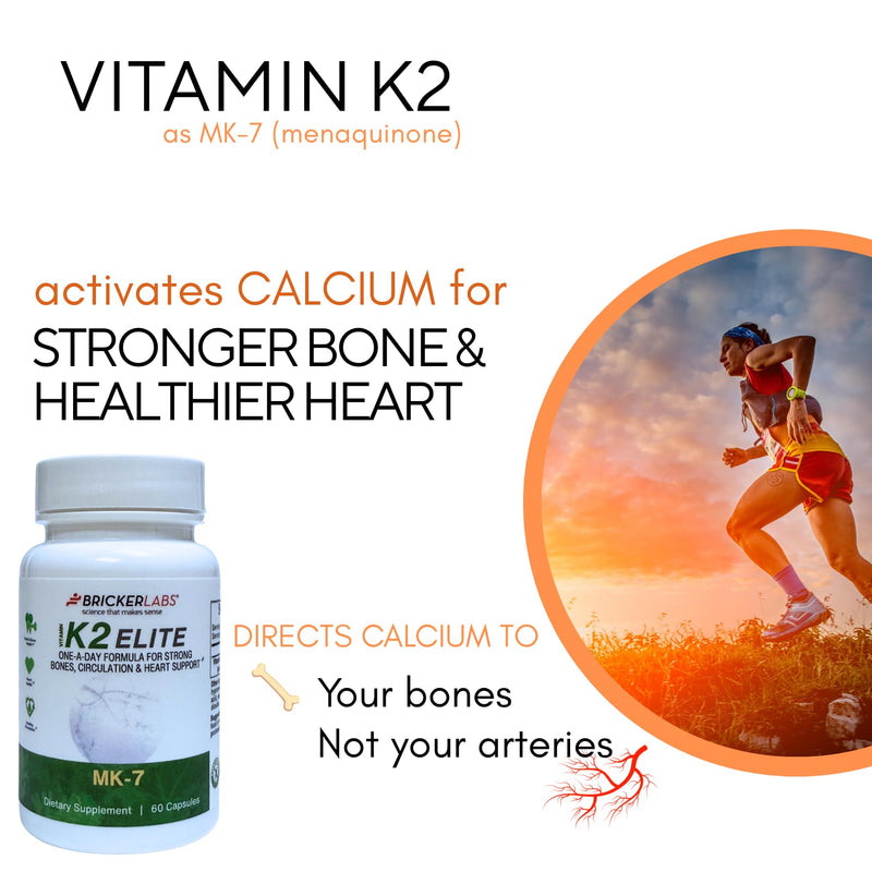 [Australia] - K2 Elite Vitamin K2 MK-7 Supplement 160mcg, Supports Bone & Heart Health, Calcium Absorption & Circulation ‚Äì Non-GMO ‚Äì 60 Capsules 