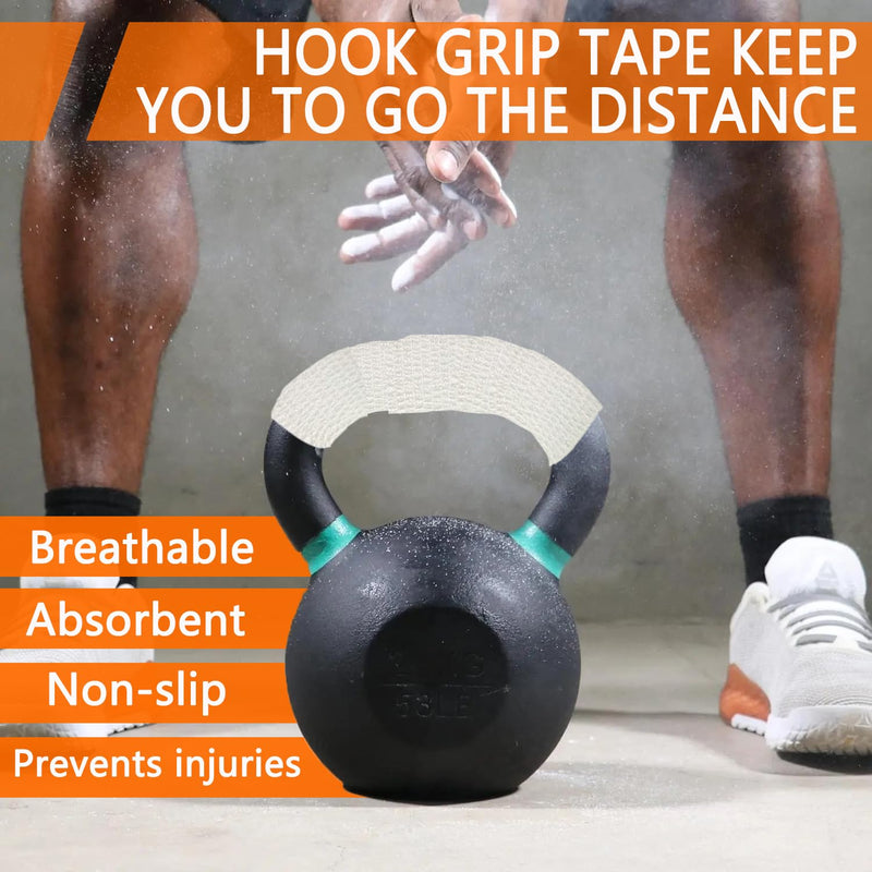 ANAMPION Weightlifting Hook Grip Tape 4 Roll 23ft/Roll Comfortable & Stretchy Athletic Thumb Tape for Weight Lifting & Cross Training Gym Workout Tape - Protect Thumb, Wrist & Finger MIX-1.5"-4Roll