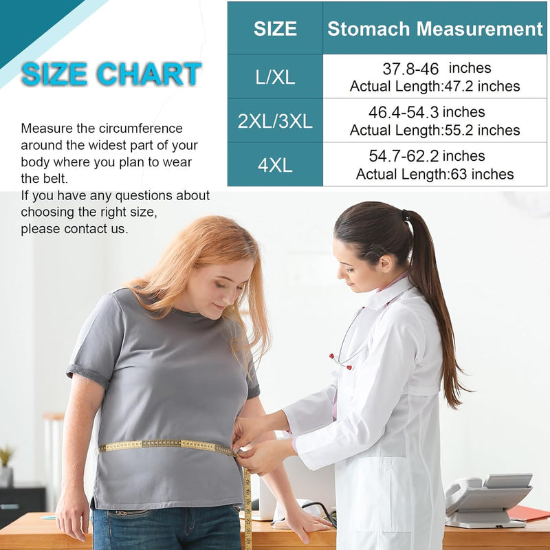 [Australia] - Abdominal Binder Post Surgery Plus Size | Postpartum Belly Band Wrap | Post C Section Belly Binder | Stomach Compression Hernia Belt For Men or Women Hernia Surgery, Natural Birth, Abdominal Injuries,Hysterectomy (2XL/3XL) Black 2XL/3XL 