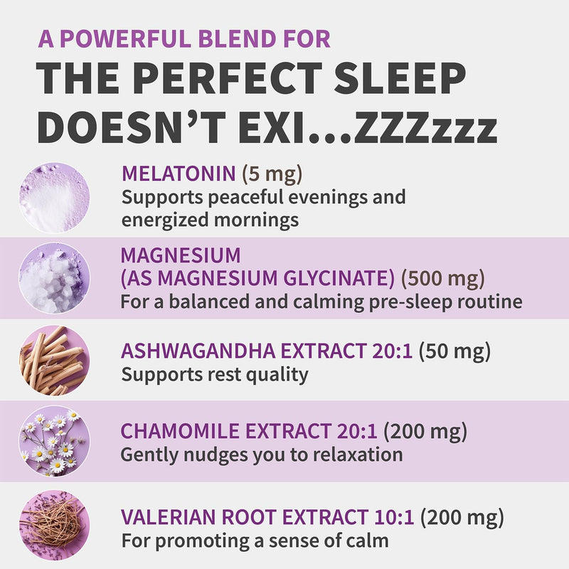 MEDCHOICE 12-in-1 Melatonin 5mg Sleep Capsules with Magnesium, 90ct | Nighttime Relaxation Support, Melatonin 5mg with Magnesium Glycinate, Ashwagandha and GABA, Sleep Supplement 90 Count (Pack of 1)