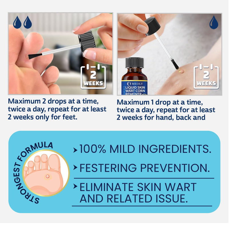 [Australia] - Fast-Acting Wart Remover: 40% Salicylic Acid Wart Remover Maximum Strength for Plantar Wart, Corn Men and Women 