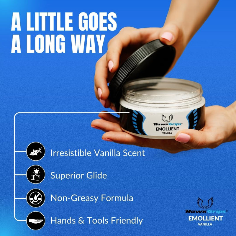 [Australia] - 8oz Massage Emollient, Original Vanilla Scent, Shea Butter, Oil Based, Vegan, Soft Tissue Mobilization and Lubrication for Manual and Assisted Massage Therapy Techniques, Cream Alternative 8 Ounce (Pack of 1) 