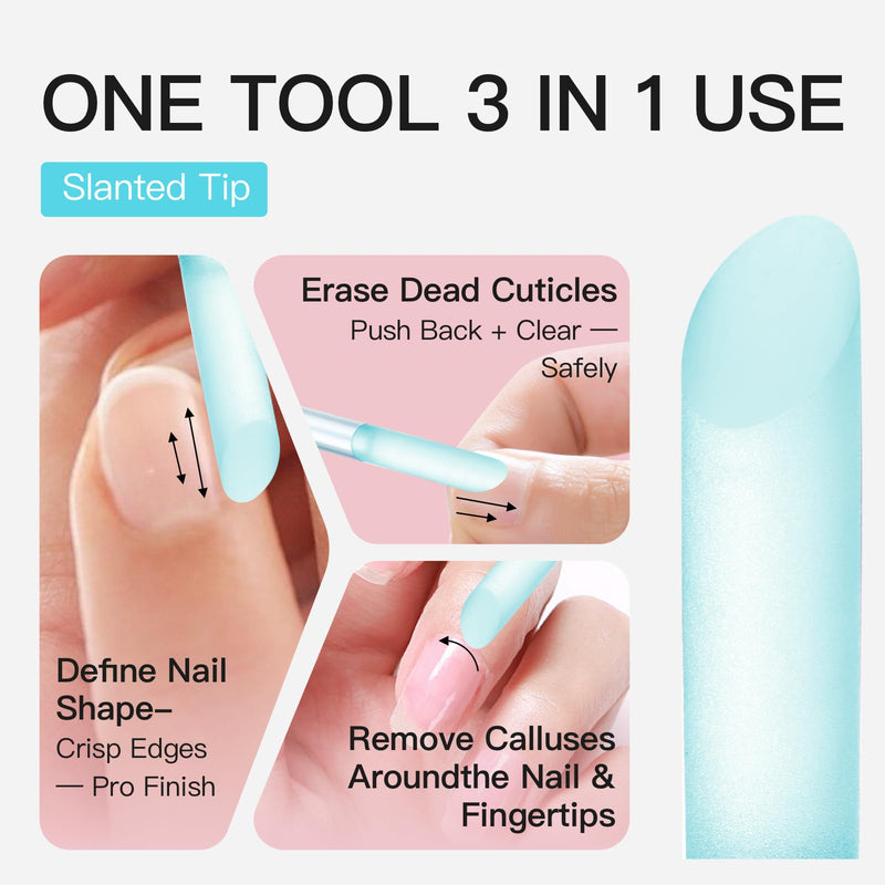 Curvlife 10g Semi Solid Nail Glue and 10ml Nail Glue Remover Kit for Press On Nails - 4pc Professional Set with Czech Glass File & Cuticle Pusher for Flawless Application & Removal