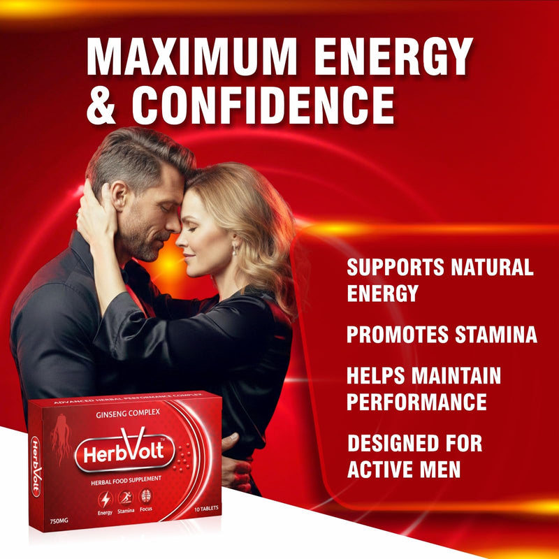 Red Ginseng Complex 750mg – Energy, Strength & Vitality Support – Stamina & Performance Herbal Supplement – Mood & Endurance Formula – 10 Tablets