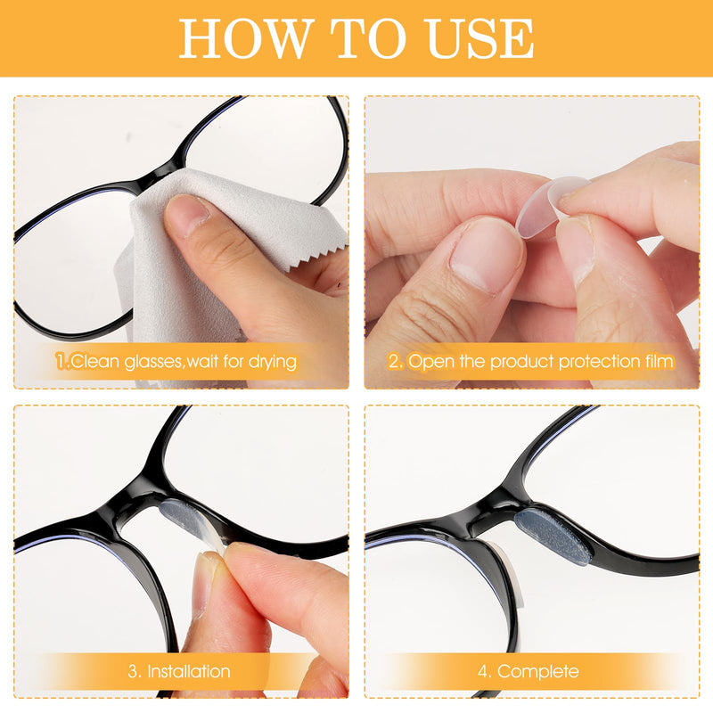 [Australia] - YUXIANLB Silicone Nose Pads 20 Pairs Non-Slip Nose Pads with Adhesive Backing for Glasses Soft Nose Grips for Glasses and Sunglasses Transparent/1 mm Transparent - 1 mm 