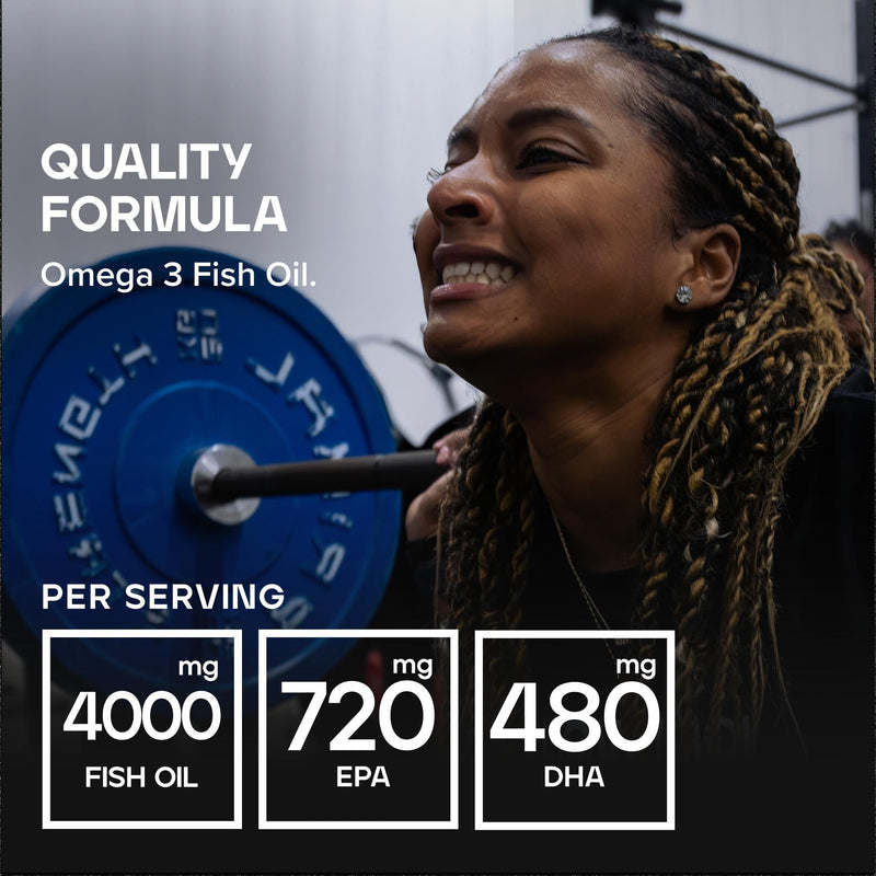 Bulk Omega 3 Fish Oil 2000mg | High Strength Softgels | 270 Capsules | 4.5 Month Supply | 720mg EPA & 480mg DHA per Daily Dose | Supports Normal Heart Function | Odourless & Refined 270 count (Pack of 1)
