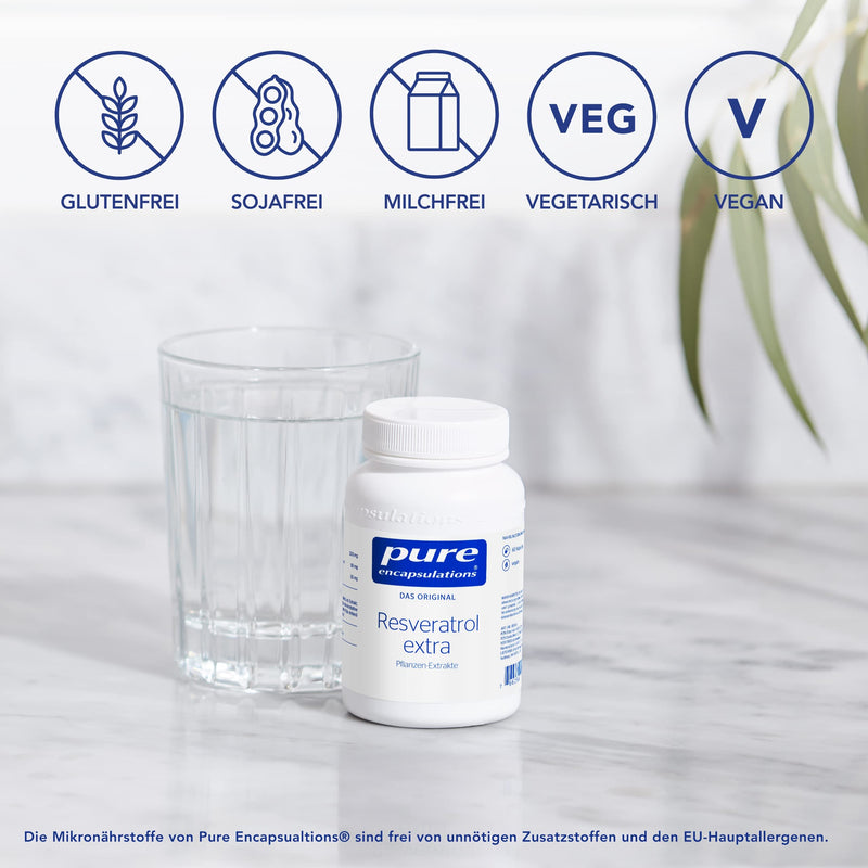 [Australia] - Pure Encapsulations - Resveratrol Extra - Natural resveratrol with polyphenols from grape seed extract - 60 vegan capsules 