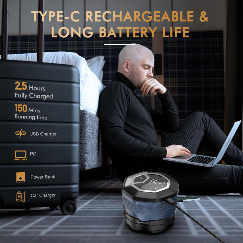 [Australia] - Men's Electric Bald Shaver, Kibiy Upgraded Head Shaver with Removable 6D Head, IPX7 Waterproof Head Shaver for Bald Heads with LED Display, Type-C Charging, Head Shaver for Bald Men with Non-Slip Design 