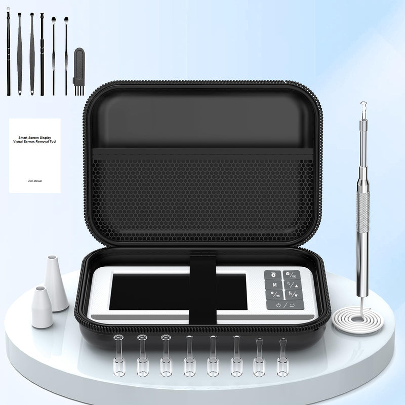[Australia] - Earwax Remover Otoscope, VITCOCO 3.9mm Otoscope with 4.3 Inch HD IPS Screen, Ultra Thin Ear Cleaner, Ear Cleaner with Camera, White 