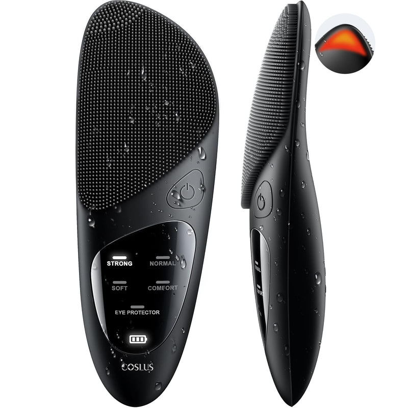 Silicone Face Scrubbe, 4 Cleansing Modes, Electric Face Brush for Men & Women Cleaning, Exfoliating, Massaging