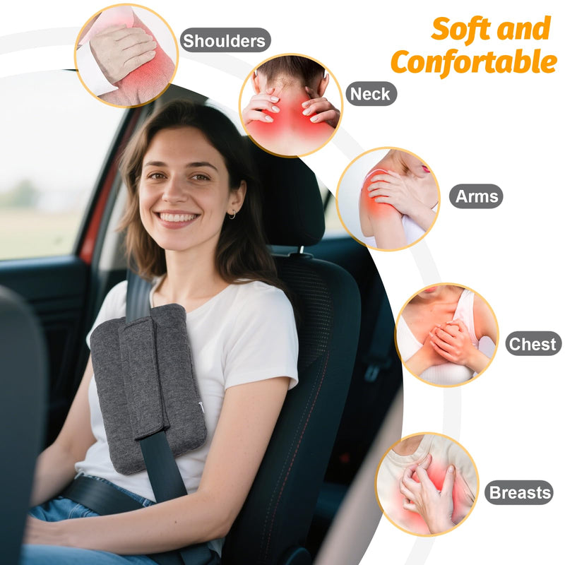 [Australia] - Upgrade Neck Pad Strap Cushion Pillow for Arm Sling Comfort Shoulder Support Pad,Pacemaker Pillow Chemo Port Pillows for Mastectomy,Open Heart Surgery Recovery Gifts Post Surgery (Dark Gray) Dark Gray 